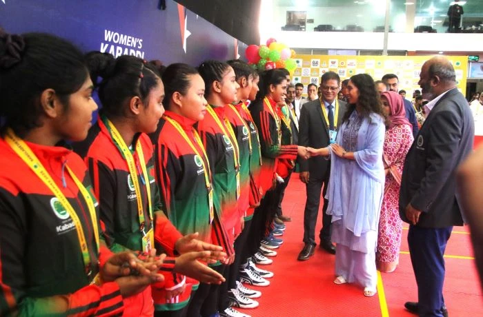 নারী কাবাডিতে নেপালের বিরু‌দ্ধে বাংলাদেশের উড়ন্ত সূচনা, জাইমা রহমানের উচ্ছ্বাসে ভাসল স্টেডিয়াম